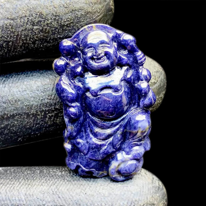 Mặt Phật Di Lặc Sapphire Xanh Hero #MSP-0820-01 1