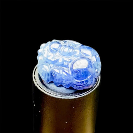 Mặt Nhẫn Tỳ Hưu Đá Sapphire Lục Yên #MSP-0820-03 3