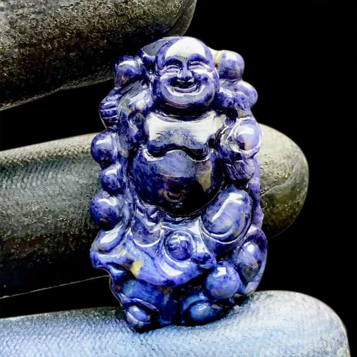 Mặt Phật Di Lặc Sapphire Xanh Hero #MSP-0825-02 1