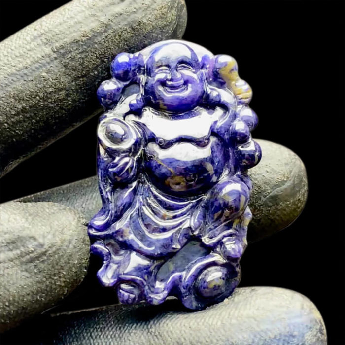 Mặt Phật Di Lặc Sapphire Xanh Hero #MSP-0825-04 1