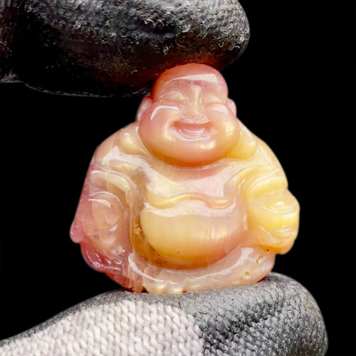 Mặt Phật Di Lặc Sapphire Hồng Vàng #MSP-0826-11 1