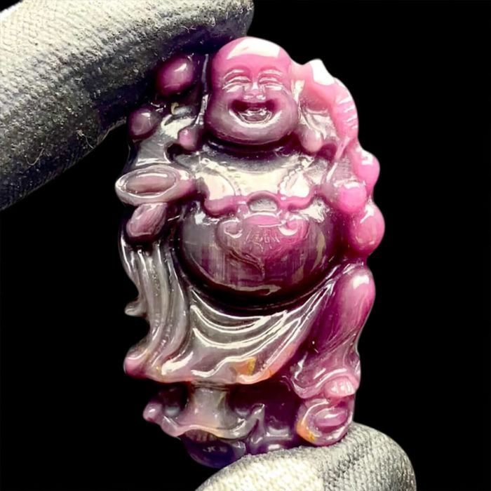 Mặt Phật Di Lặc Ruby Tự Nhiên #MRB-0903-02 1