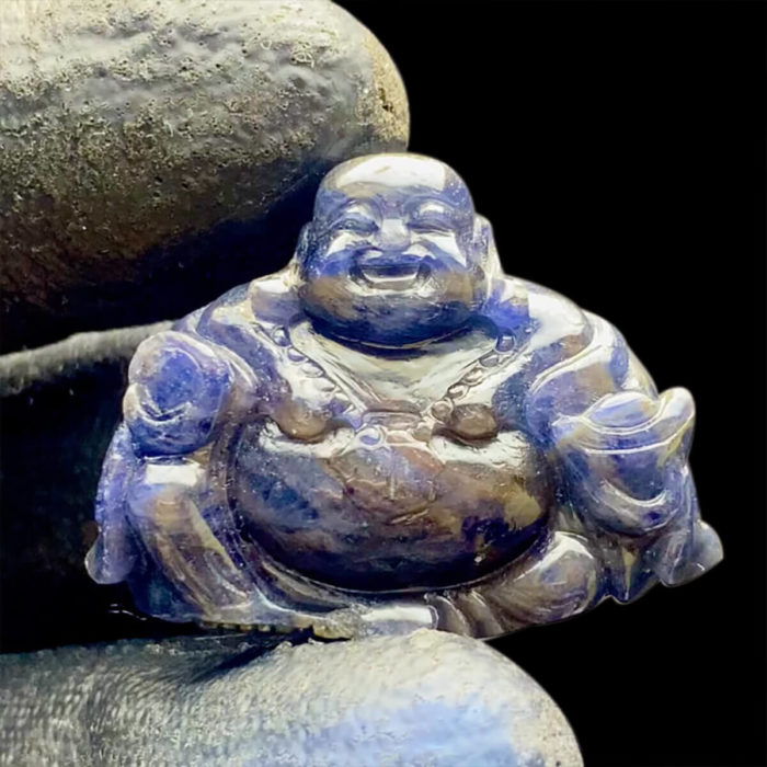 Mặt Phật Di Lặc Sapphire Xanh Hero #MSP-0903-01 1