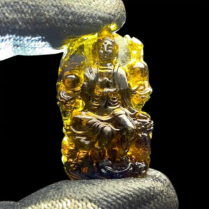 Mặt Quan Thế Âm Bồ Tát Tourmaline Lục Yên #MTM-0903-05 - Ảnh 2
