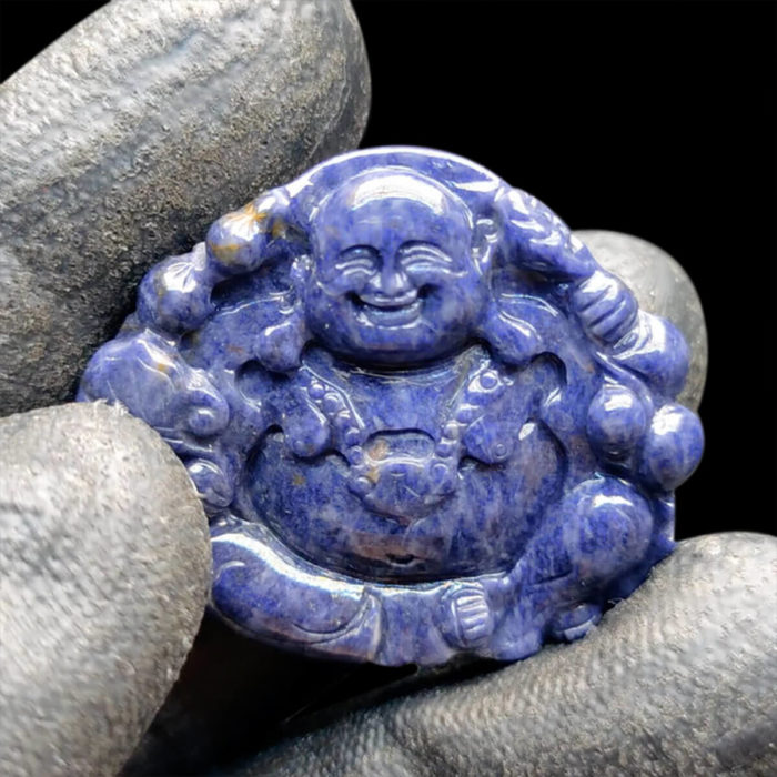 Mặt Phật Di Lặc Sapphire Xanh Hero - Yên Bái Tự Nhiên #MSP-1013-04 1