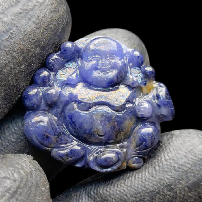 Mặt Phật Di Lặc Sapphire Xanh Hero - Yên Bái Tự Nhiên #MSP-1013-12 1