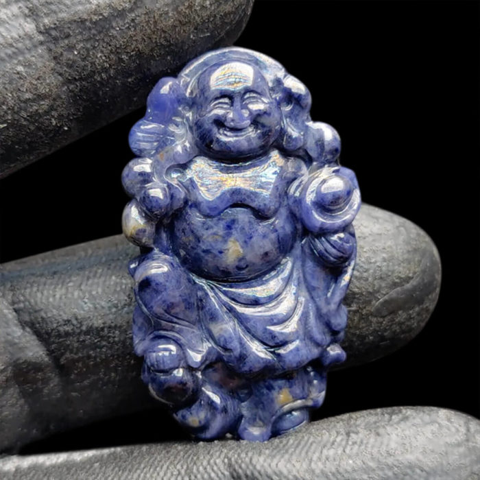 Mặt Phật Di Lặc Sapphire Xanh Hero - Nghệ An Tự Nhiên #MSP-1013-13 1