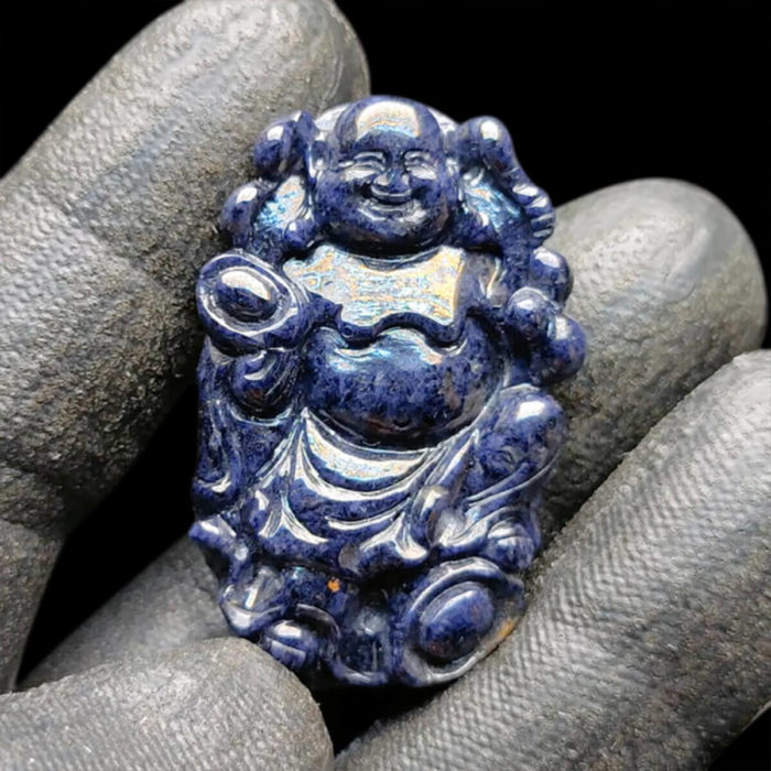 Mặt Phật Di Lặc Sapphire Xanh Hero - Tự Nhiên #MSP-1013-22 1