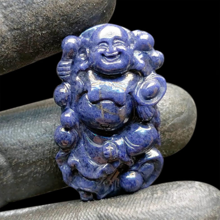 Mặt Phật Di Lặc Sapphire Xanh Hero - Tự Nhiên #MSP-1013-23 1