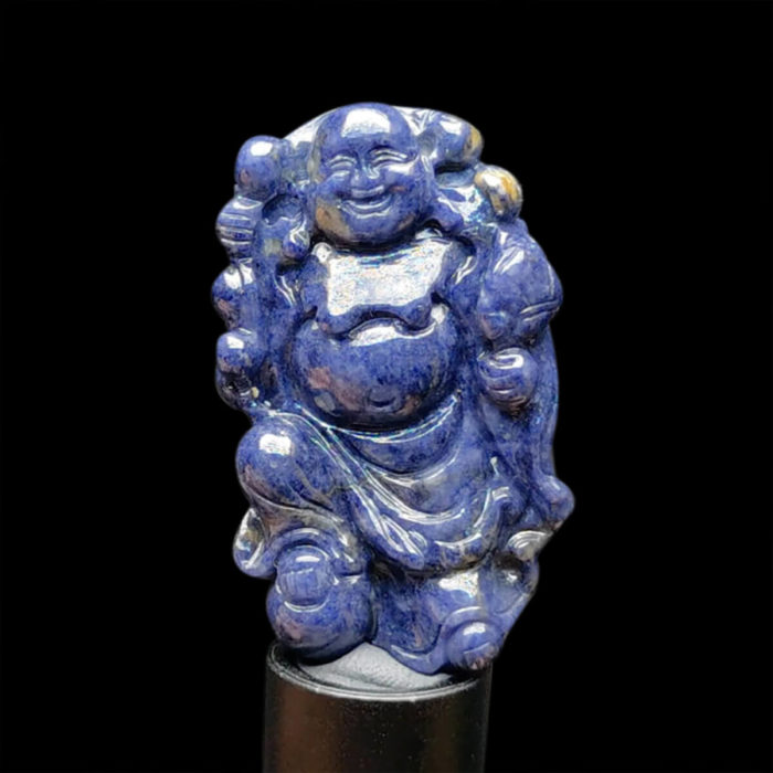 Mặt Phật Di Lặc Sapphire Xanh Hero - Tự Nhiên #MSP-1013-34 1