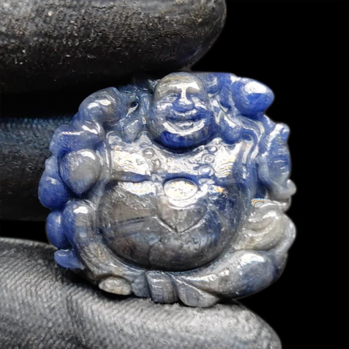 Mặt Phật Di Lặc Sapphire Xanh Hero Yên Bái #MSP-1015-14 1