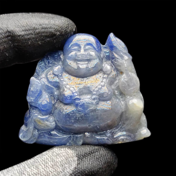 Mặt Phật Di Lặc Sapphire Xanh Hero Yên Bái #MSP-1015-23 1