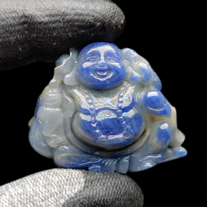 Mặt Phật Di Lặc Sapphire Xanh Hero Yên Bái #MSP-1015-24 1