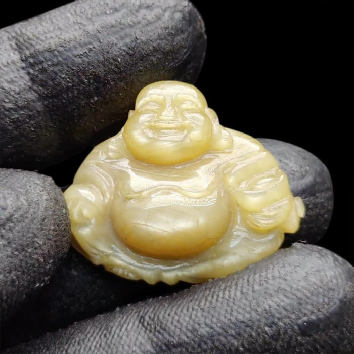 Mặt Phật Di Lặc Sapphire Vàng #MSP-1015-35 1