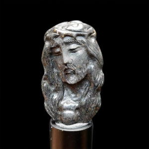 Mặt Chúa Giê Su Sapphire Đen Tự Nhiên #MSP-1015-40