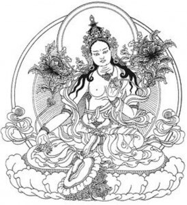 Đức Tara Xanh Hóa Thân Phối Ngẫu Vajrakilaya 274x300