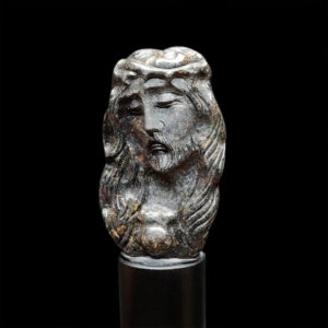 Mặt Chúa Giê Su Sapphire Đen #MSP-1021-22