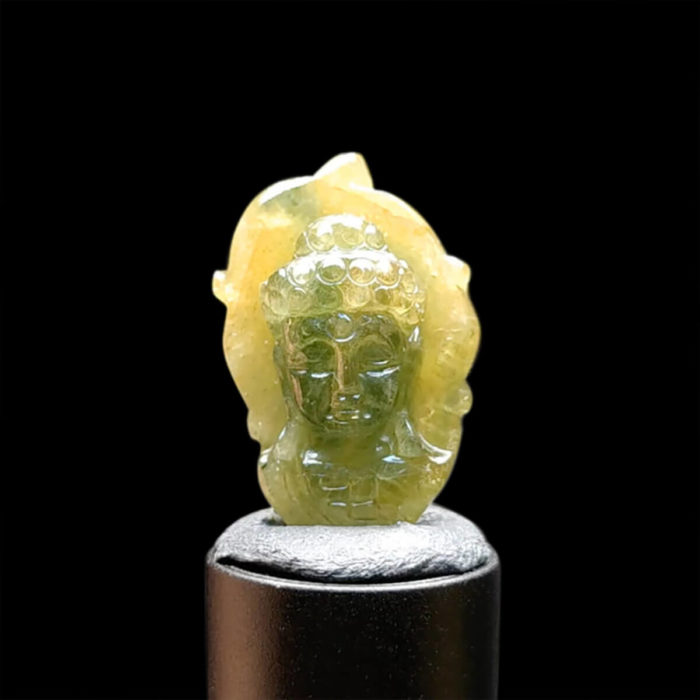 Mặt Phật A Di Đà Sapphire Vàng Xanh #MSP-1024-32 1