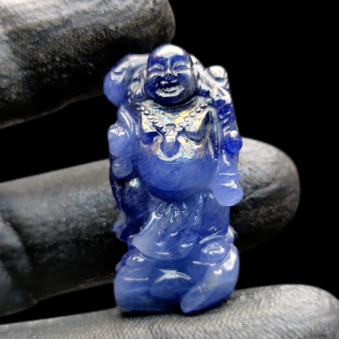 Mặt Phật Di Lặc Sapphire Xanh Hero Lục Yên #MSP-1025-06 1