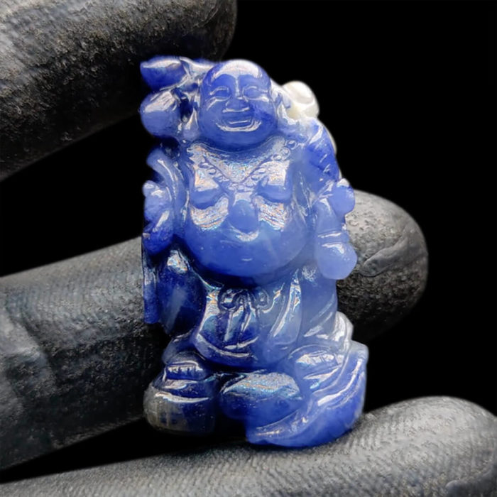 Mặt Phật Di Lặc Sapphire Xanh Hero Lục Yên #MSP-1025-07 1