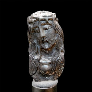 Mặt Chúa Giê Su Sapphire Đen #MSP-1025-13