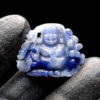Mặt Phật Di Lặc Sapphire Xanh Trắng Lục Yên #MSP-1025-18 3