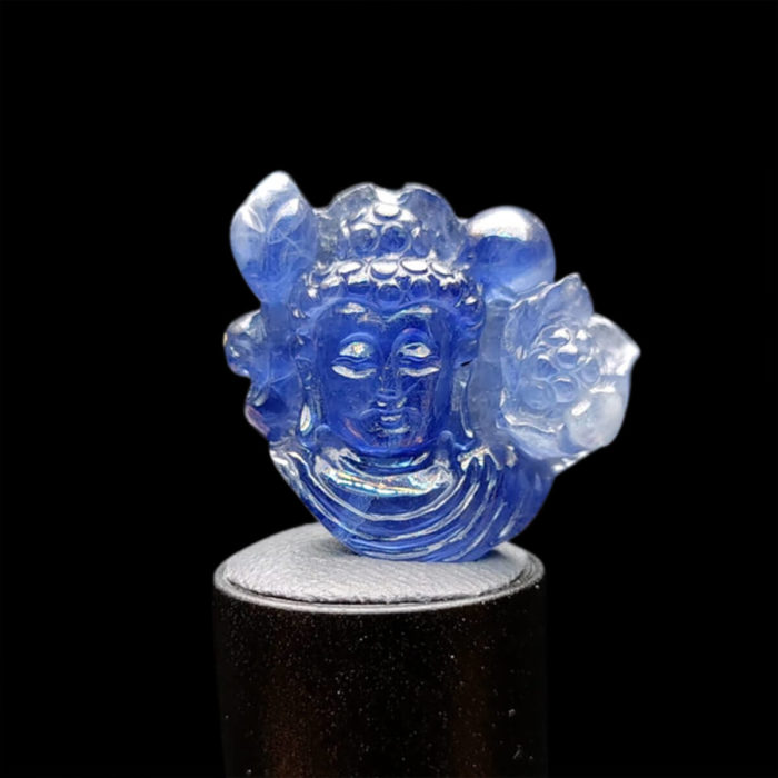 Mặt Phật A Di Đà Sapphire Xanh Hero #MSP-1025-20 1