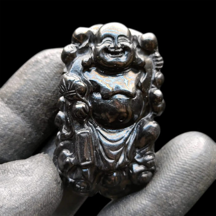 Mặt Phật Di Lặc Sapphire Đen #MSP-1111-01 1