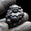 Mặt Phật Di Lặc Sapphire Đen #MSP-1111-08 2