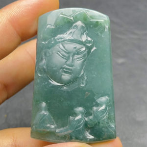 Mặt Chung Quỳ - Ngọc Cẩm Thạch Băng Dầu - Chuẩn A #MCTA-210206-05