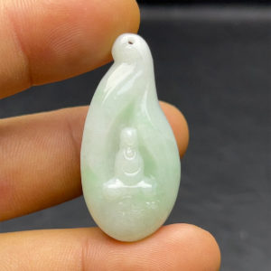 Mặt Vô Diện Phật -  Cẩm Thạch Lý Xanh - Chuẩn A #MCTA-210206-10