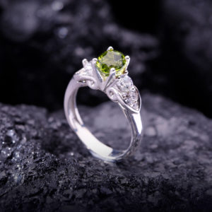Nhẫn Nữ - Bạc - Đá Peridot Tự Nhiên #NPE-210605-02