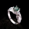 Nhẫn Nữ - Bạc - Đá Peridot Tự Nhiên #NPE-210630-01 2