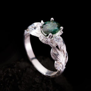 Nhẫn Nữ - Bạc - Đá Peridot Tự Nhiên #NPE-210630-01