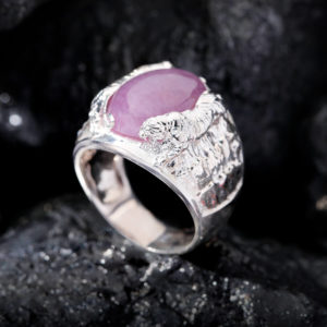 Nhẫn Nam - Bạc - Đá Ruby Tự Nhiên #NRB-210626-01 - Ảnh 2