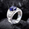 Nhẫn Nam - Bạc - Đá Sapphire Tự Nhiên #NSP-210626-01 1