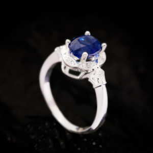 Nhẫn Nữ - Bạc - Đá Sapphire Xanh Tự Nhiên #NSP-210630-03 - Ảnh 2