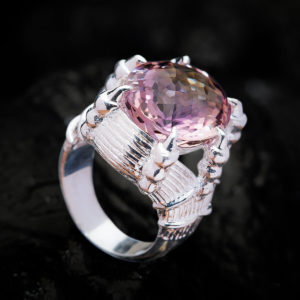 Nhẫn Nam - Bạc - Đá Thạch Anh Tím - Amethyst #NTAT-210626-01