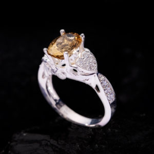 Nhẫn Nữ - Bạc - Đá Citrine - Thạch Anh Vàng Tự Nhiên #NTAV-210630-01 - Ảnh 2