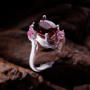 Nhẫn Nữ - Bạc - Đá Tourmaline Tự Nhiên #NTM-210605-01