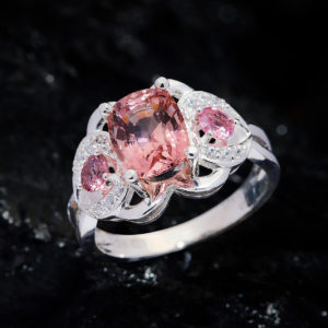 Nhẫn Nữ - Bạc - Đá Tourmaline Tự Nhiên #NTM-210630-01