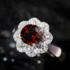 Nhẫn Nữ - Bạc - Đá Tourmaline Tự Nhiên #NTM-210630-02 2