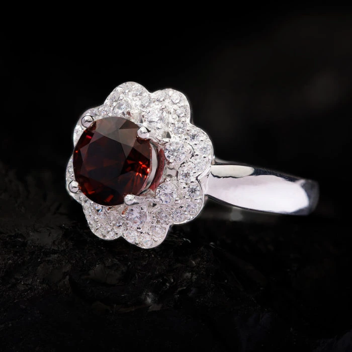 Nhẫn Nữ - Bạc - Đá Tourmaline Tự Nhiên #NTM-210630-02 3
