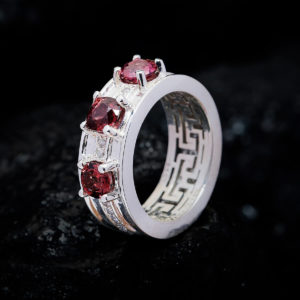 Nhẫn Nữ - Bạc - Đá Tourmaline Tự Nhiên #NTM-210630-03