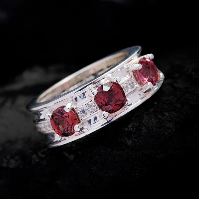Nhẫn Nữ - Bạc - Đá Tourmaline Tự Nhiên #NTM-210630-03 2