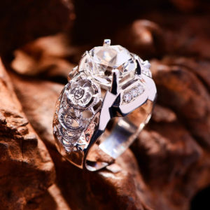 Nhẫn Nam - Bạc - Đá Topaz Trắng Tự Nhiên #NTP-210605-03