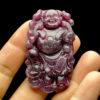 Mặt Phật Di Lặc - Đá Ruby Phi 3 Màu Tự Nhiên #MRB-210721-01 3