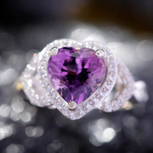 Nhẫn Nữ - Bạc - Đá Thạch Anh Tím - Amethyst #NTAT-210630-01 - Ảnh 2