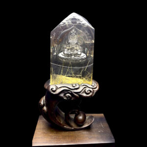 Mặt Quan Thế Âm Bồ Tát - Thạch Anh Tóc Vàng #MTV-211109-04