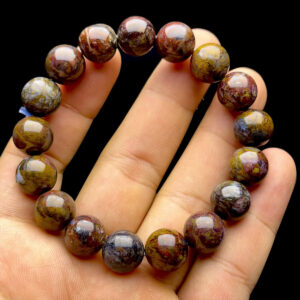 Vòng Tay - Đá Giông Bão Huyết - Size Lớn #VGB-211115-01